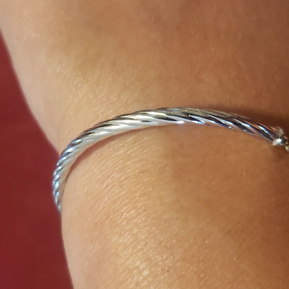 Diamond Gold Heart Bracelet 6 1/2" - Picture 10 of 12